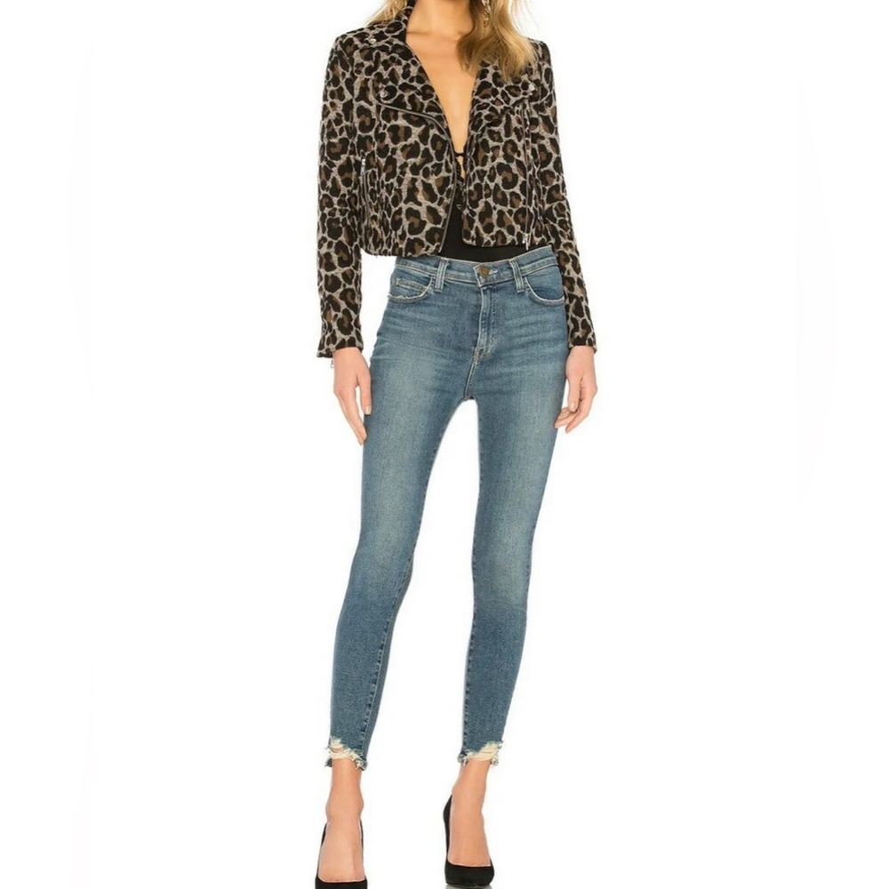 CURRENT/ELLIOTT The Super High Waist Stiletto Jean in Harvey Destroy Sz. 27